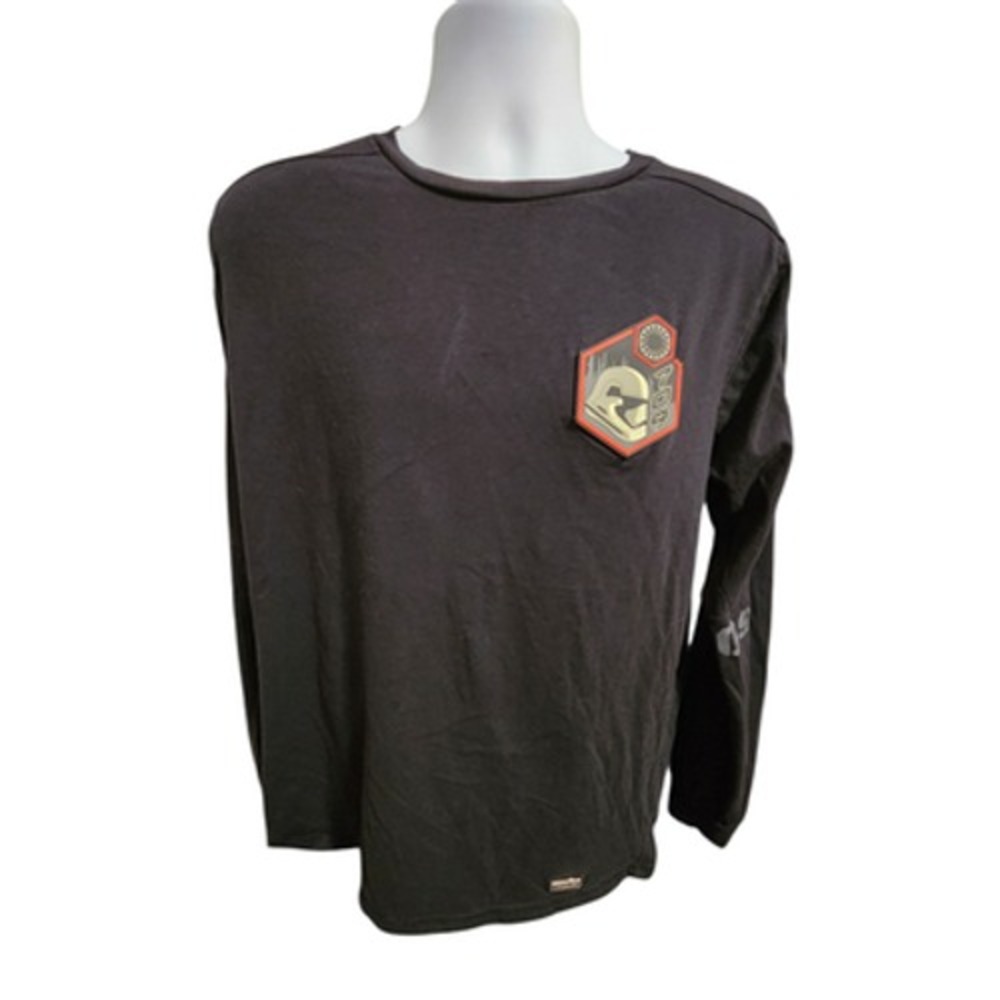 Disney Star Wars Galaxy's Edge Men's Large Black Long Sleeve T-Shirt Large‎